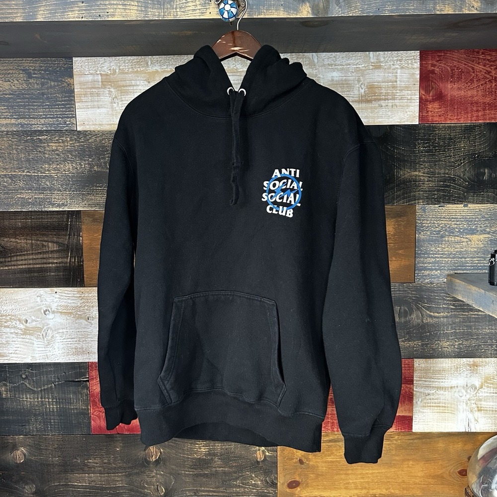 (2019) release | Anti Social Social Club x Fragment Design Black Hoodie Medium